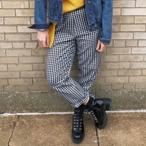 Gingham trouser